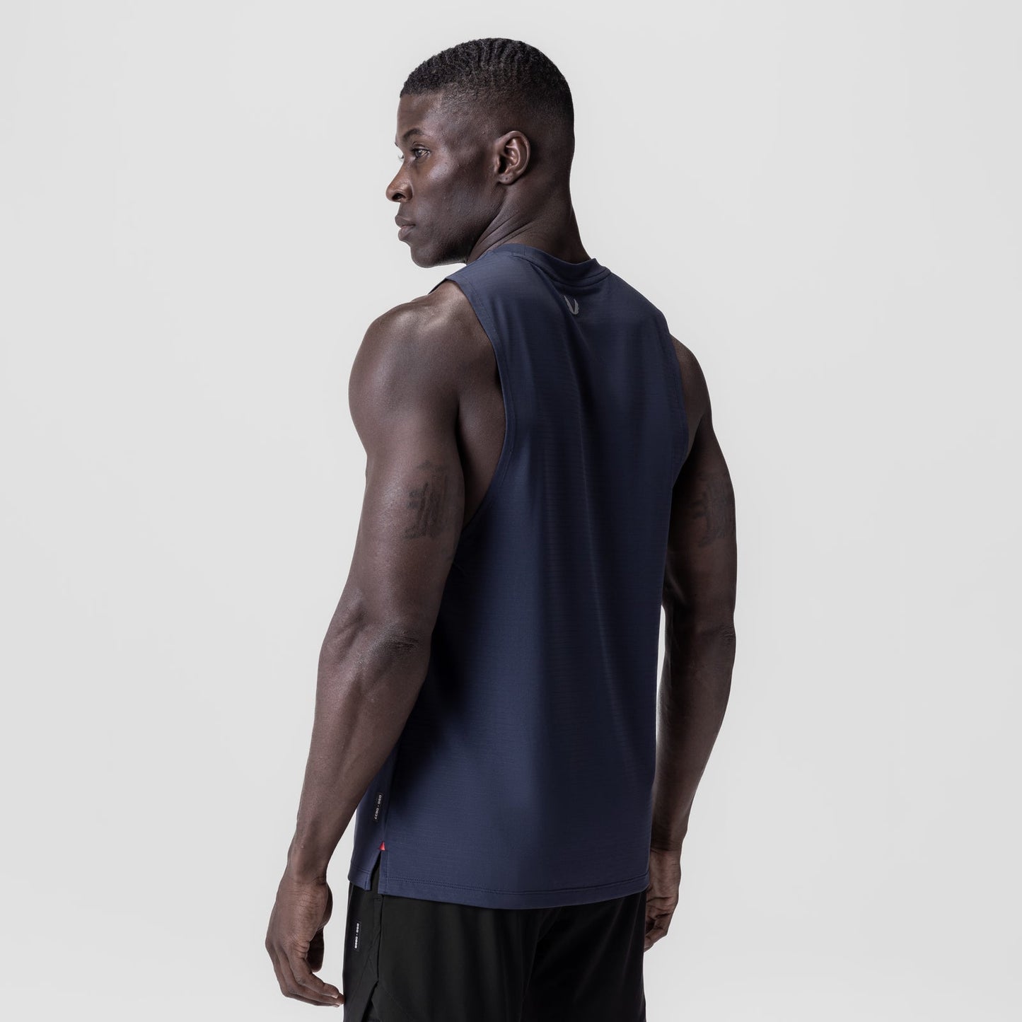 0837. 3D-Lite® 2.0 Lycra® Muscle Tank Navy "RP" | ASRV sale