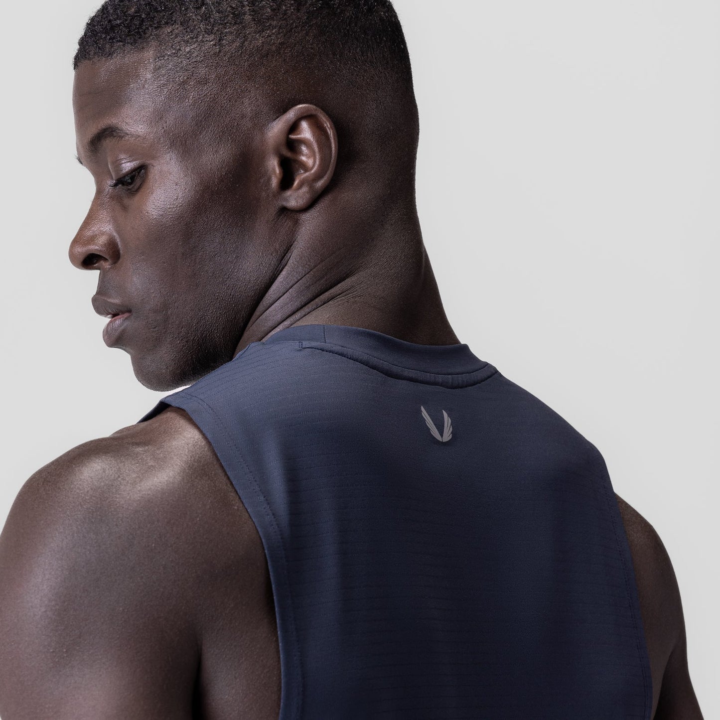 0837. 3D-Lite® 2.0 Lycra® Muscle Tank Navy "RP" | ASRV sale