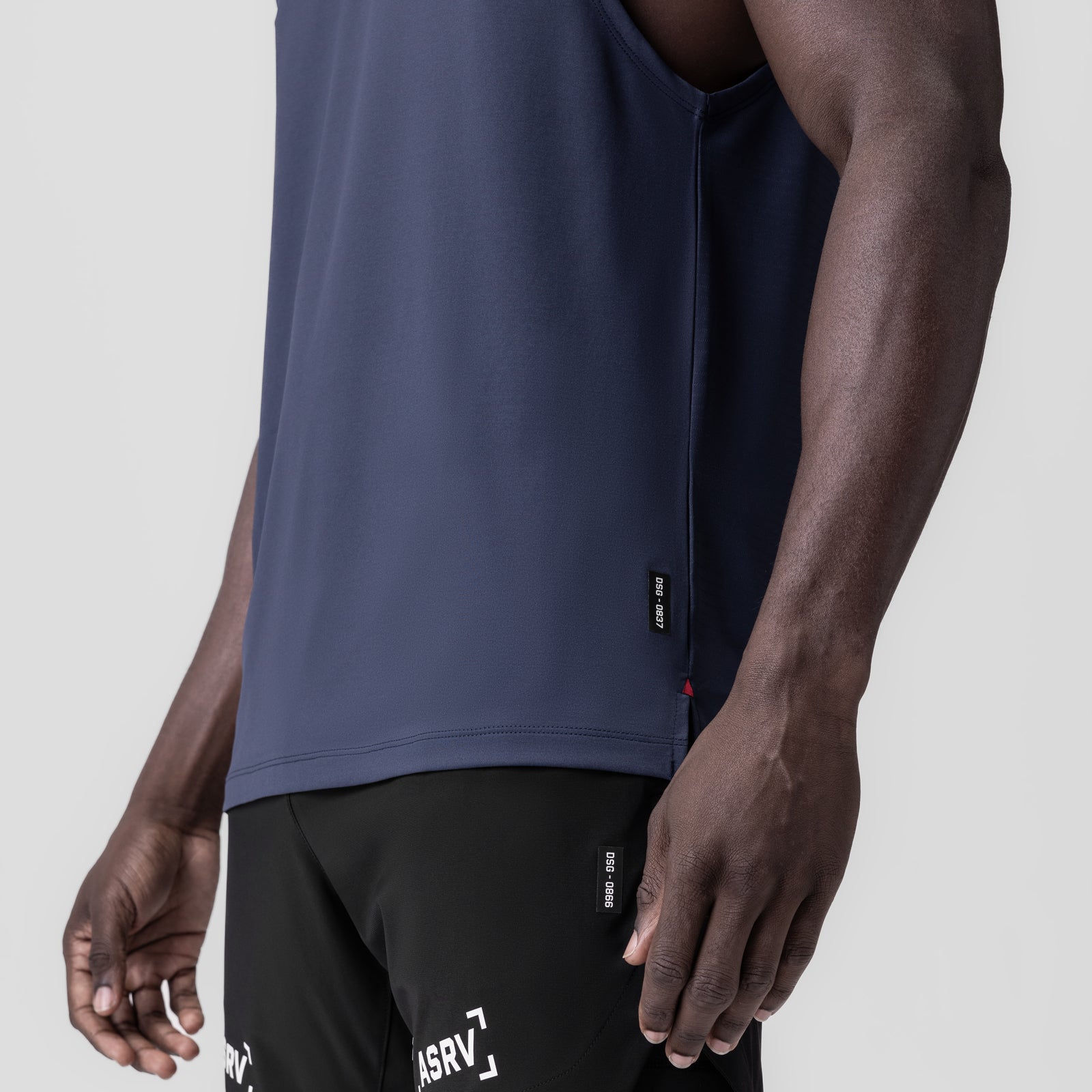 0837. 3D-Lite® 2.0 Lycra® Muscle Tank Navy "RP" | ASRV sale