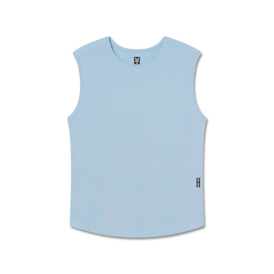 1060. Creora® Cotton Modal Cutoff Tank Light Sky | ASRV for sale