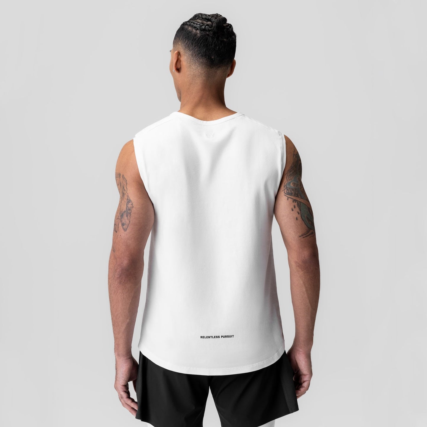 1060. Creora® Cotton Modal Cutoff Tank White | ASRV Online