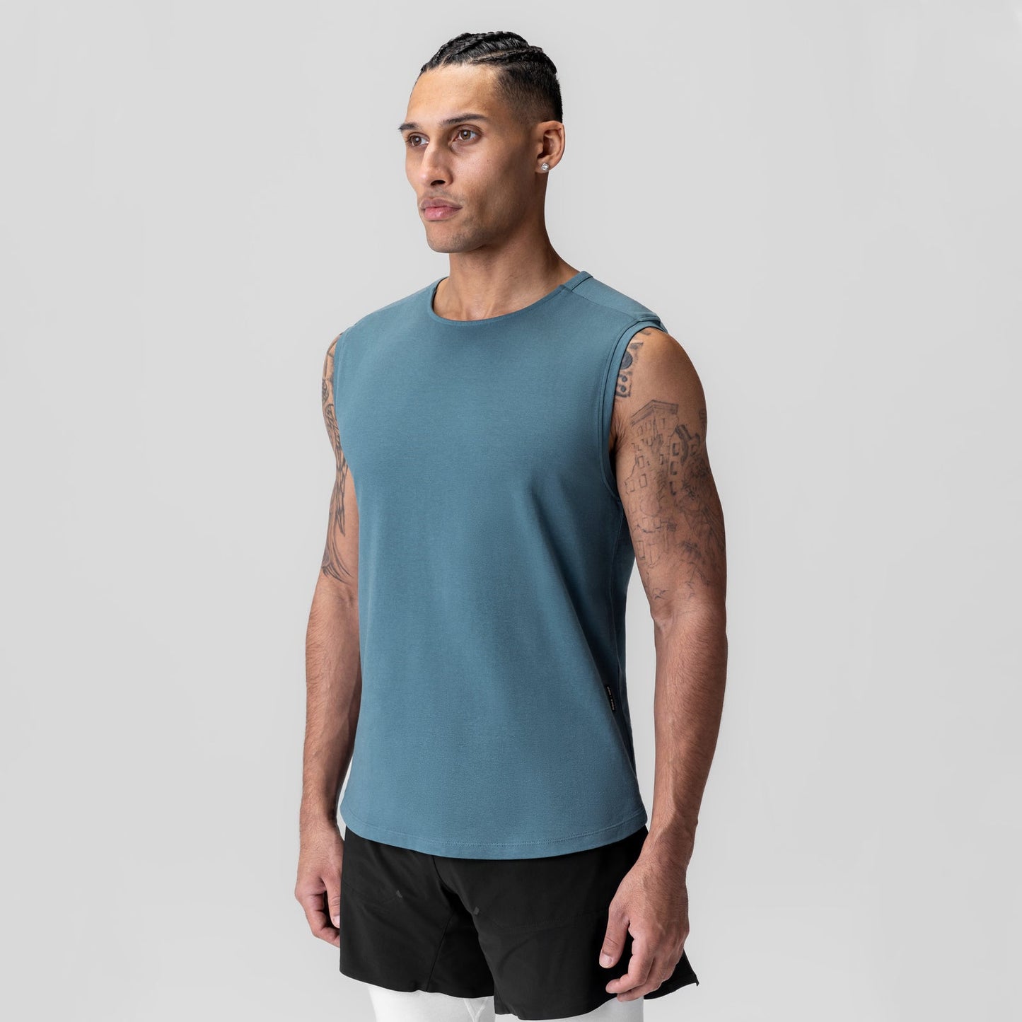 1060. Creora® Cotton Modal Cutoff Tank Storm | ASRV Discount