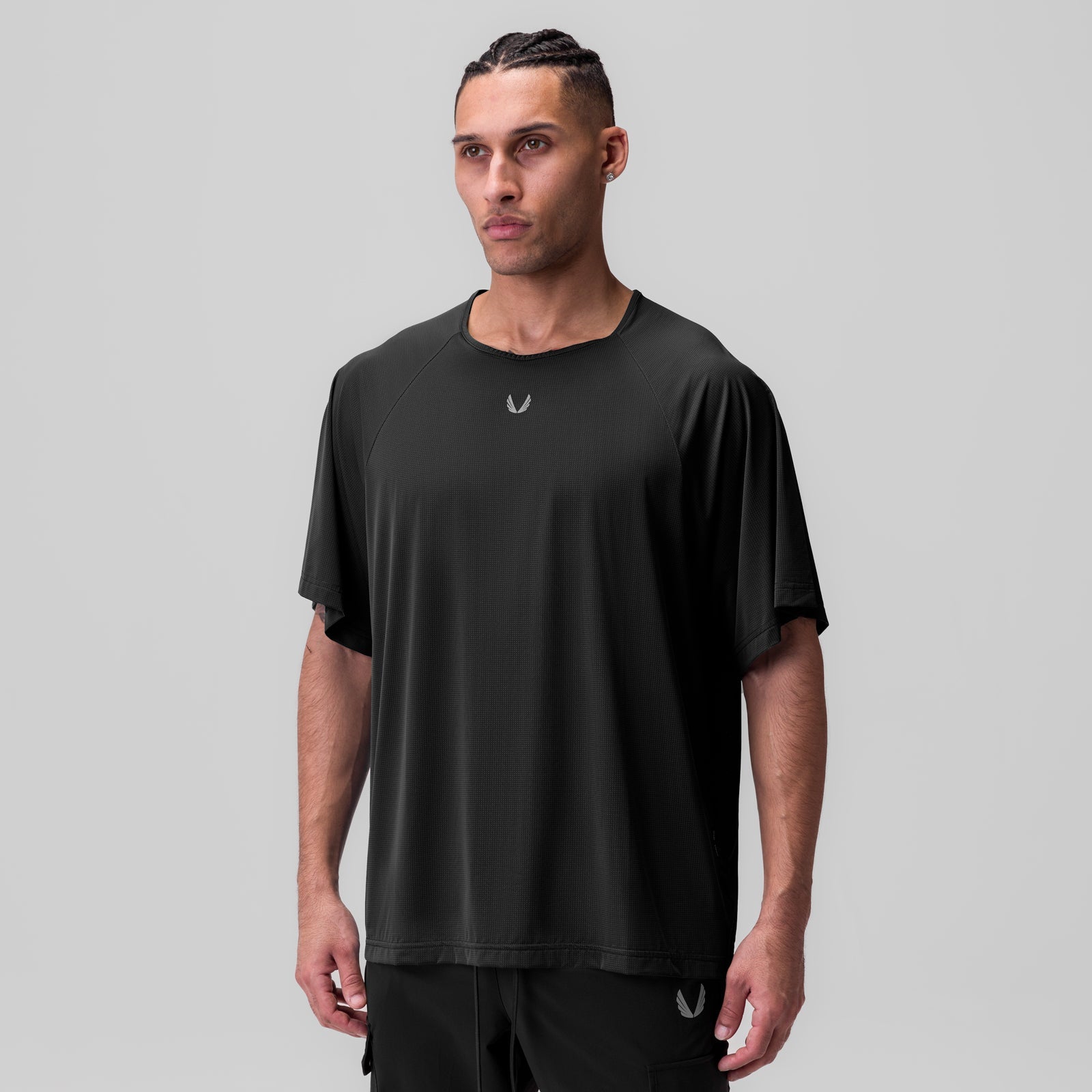 1089. Ice-Skin™ Oversized Tee Black | ASRV sale