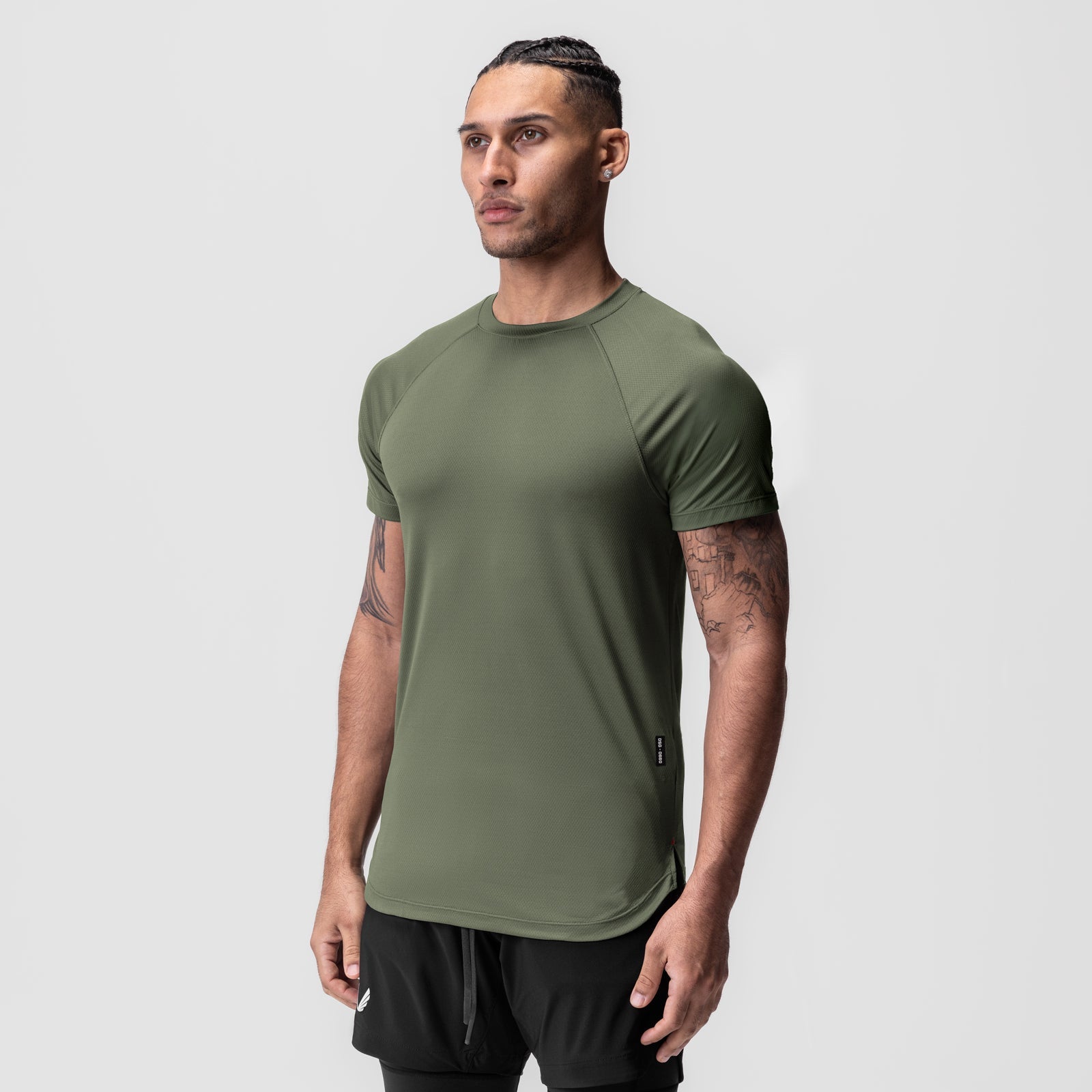 0660. AeroSilver® Established Tee Olive | ASRV Online