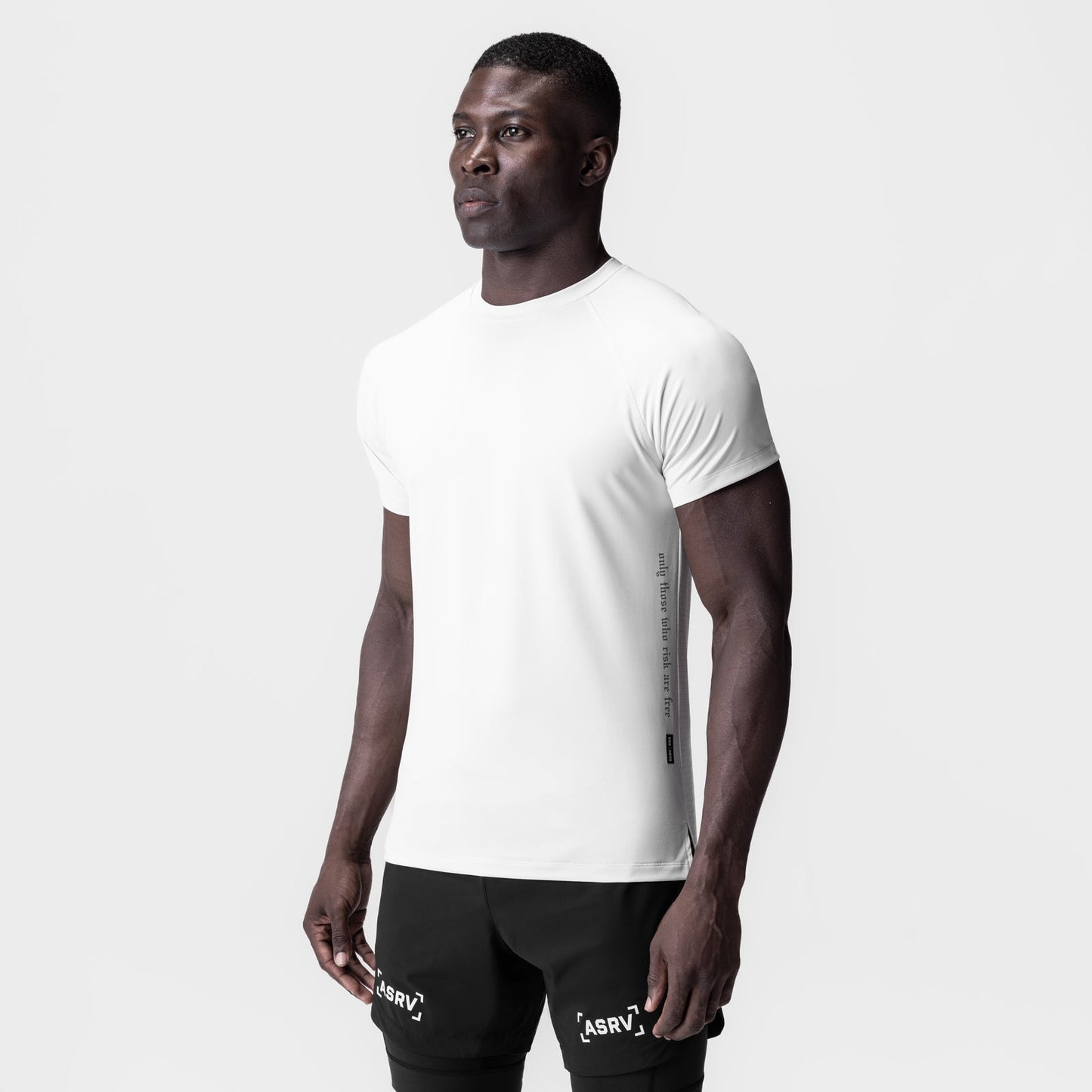 0839. 3D-Lite® 2.0 Lycra® Fitted Tee White "OTWR" | ASRV US