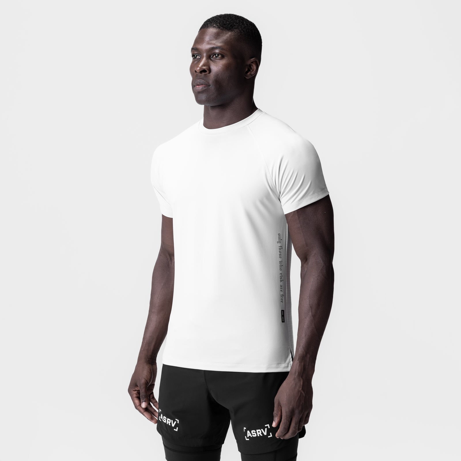 0839. 3D-Lite® 2.0 Lycra® Fitted Tee White "OTWR" | ASRV US