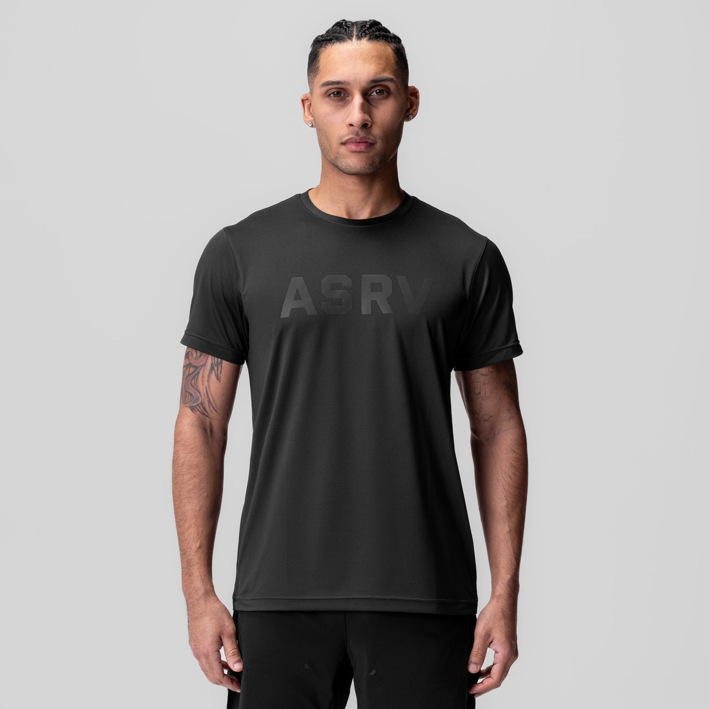 1015. AeroSilver® Essential Tee Black "ASRV" | ASRV for sale