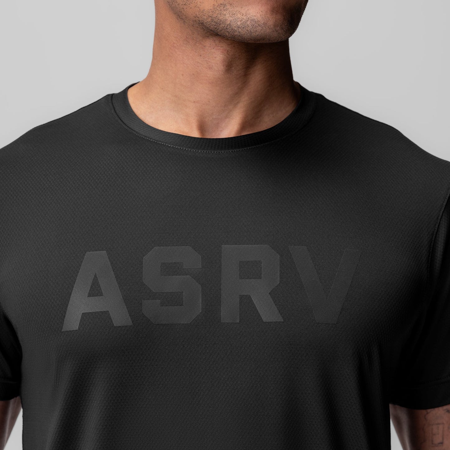 1015. AeroSilver® Essential Tee Black "ASRV" | ASRV for sale