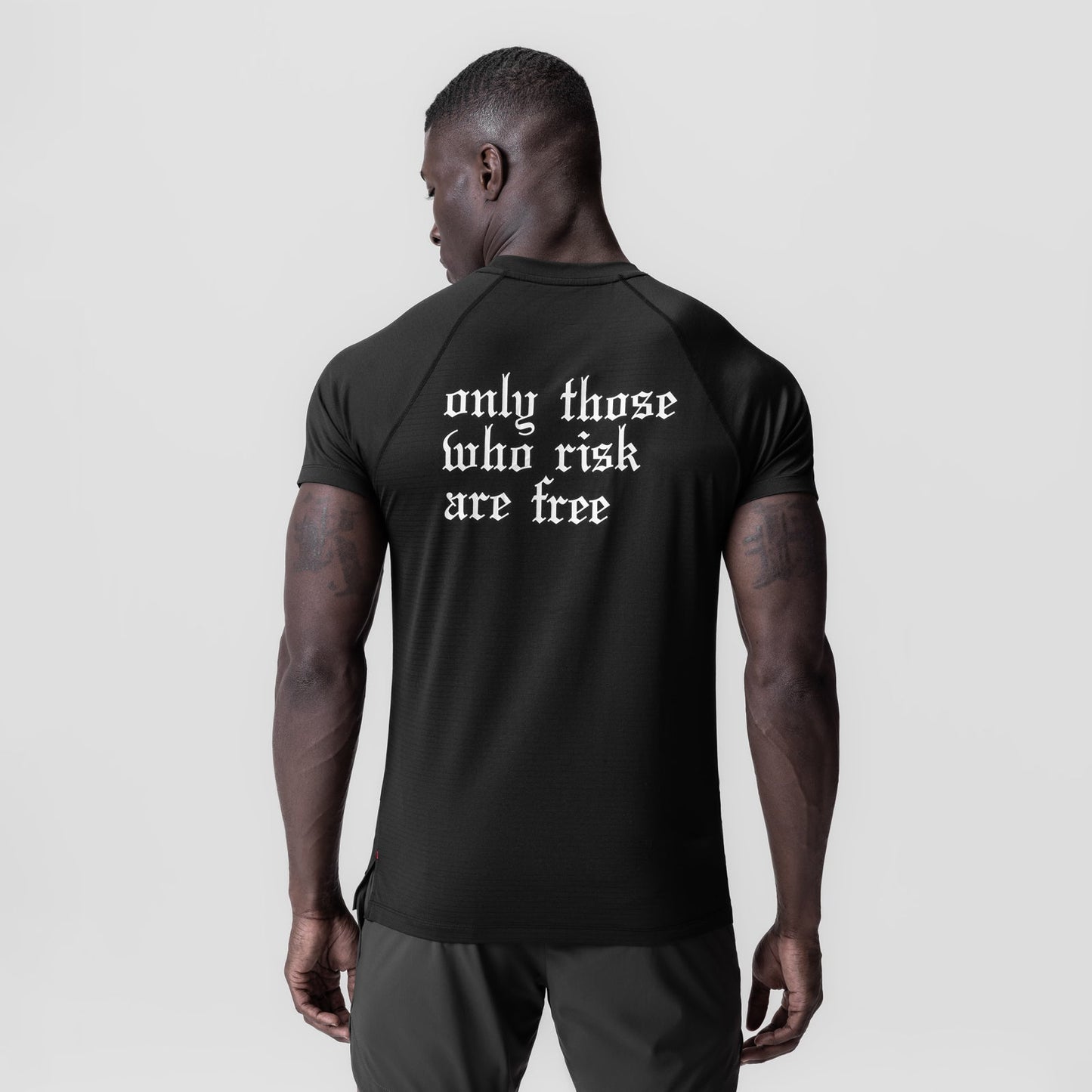 0839. 3D-Lite® 2.0 Lycra® Fitted Tee Black "OTWR Block" | ASRV discount
