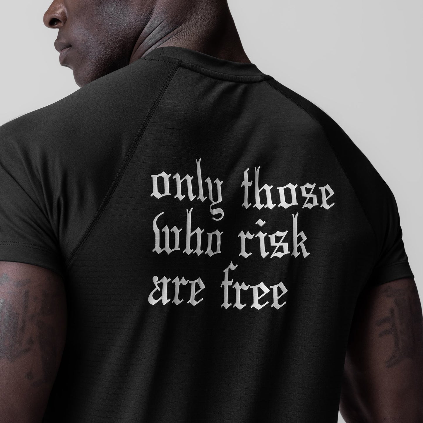 0839. 3D-Lite® 2.0 Lycra® Fitted Tee Black "OTWR Block" | ASRV discount