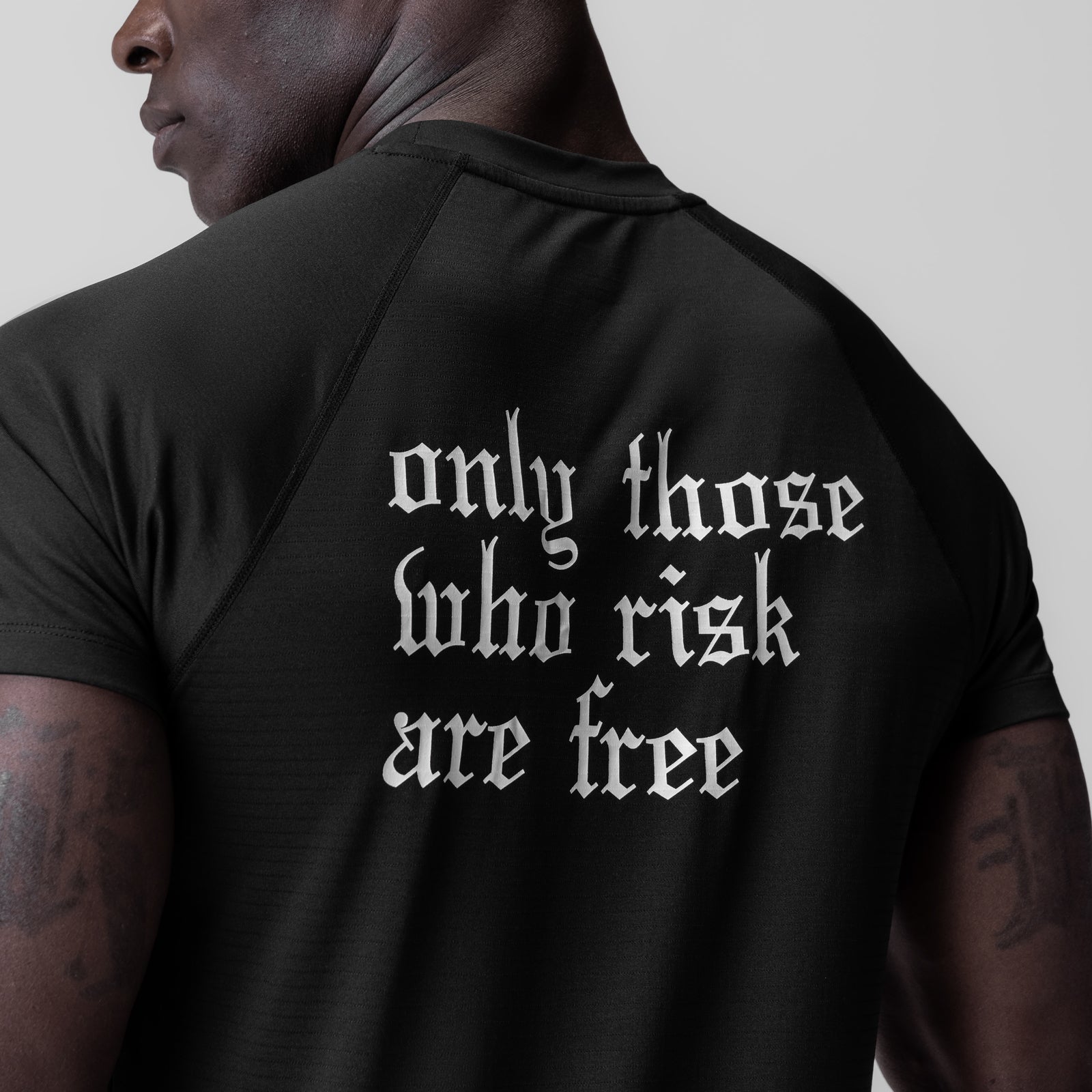 0839. 3D-Lite® 2.0 Lycra® Fitted Tee Black "OTWR Block" | ASRV discount
