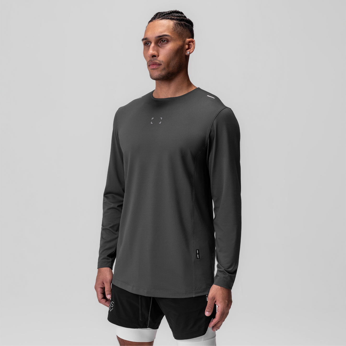 0907. AeroSilver® Training Long Sleeve Space Grey "Space Bracket" | ASRV for sale