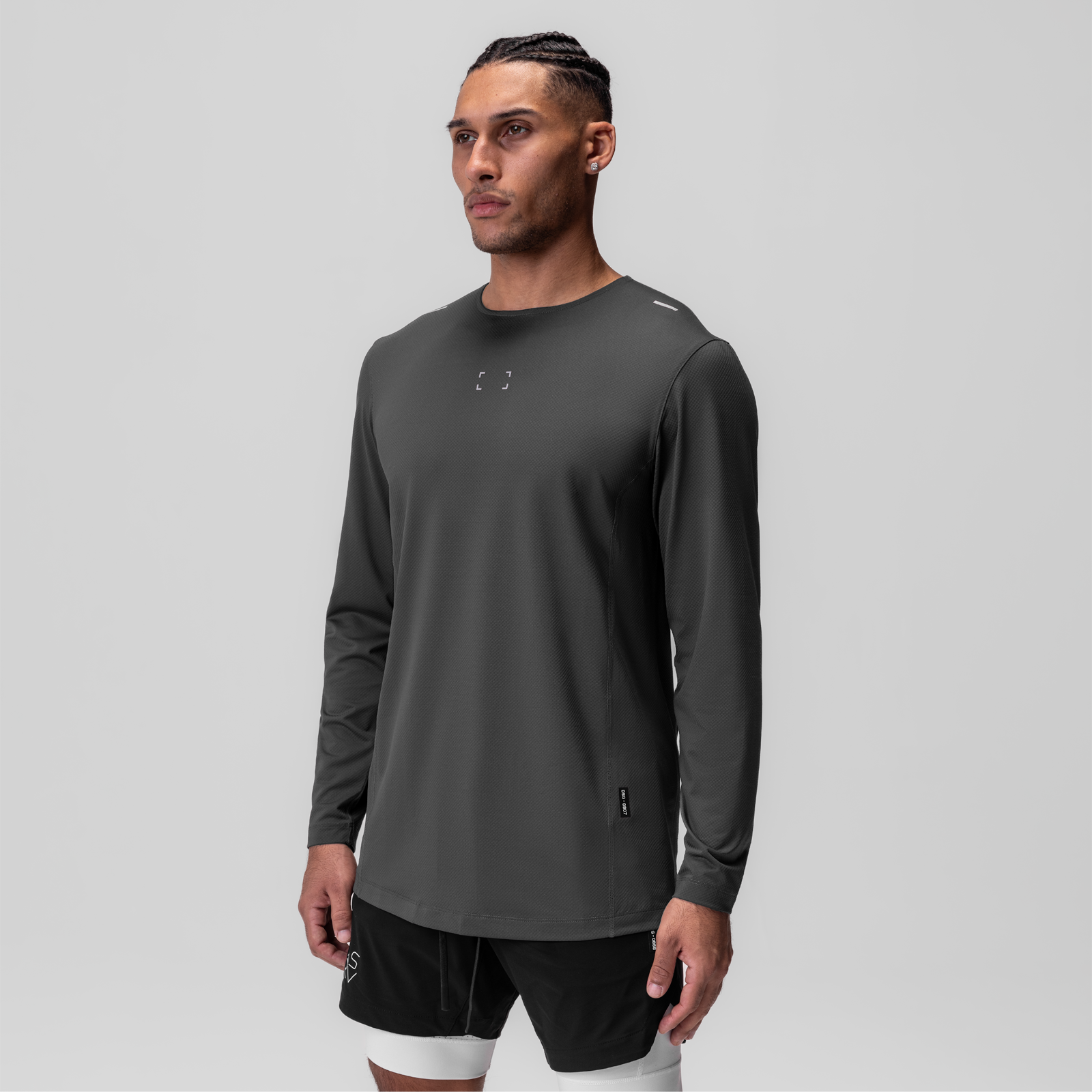 0907. AeroSilver® Training Long Sleeve Space Grey "Space Bracket" | ASRV for sale