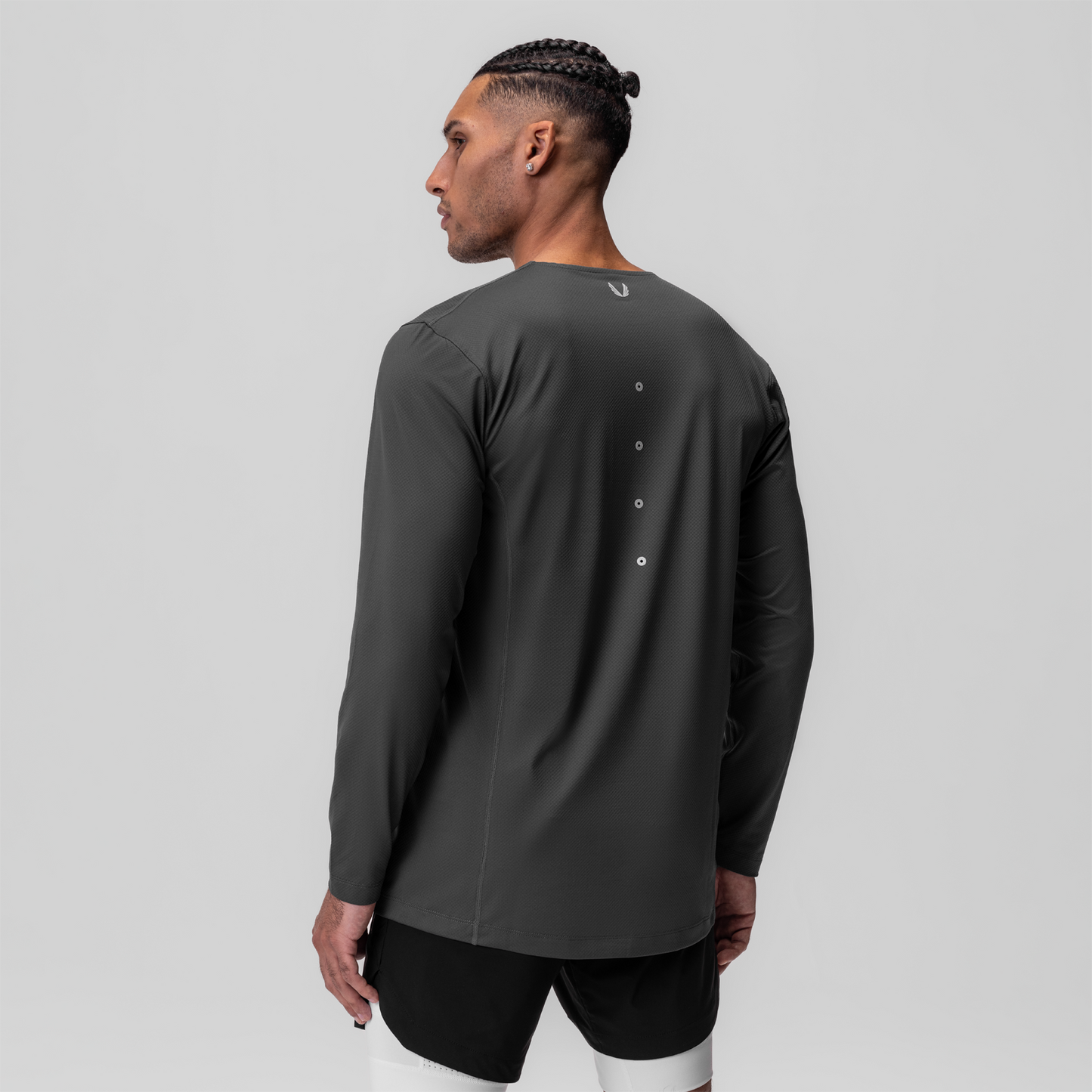 0907. AeroSilver® Training Long Sleeve Space Grey "Space Bracket" | ASRV for sale