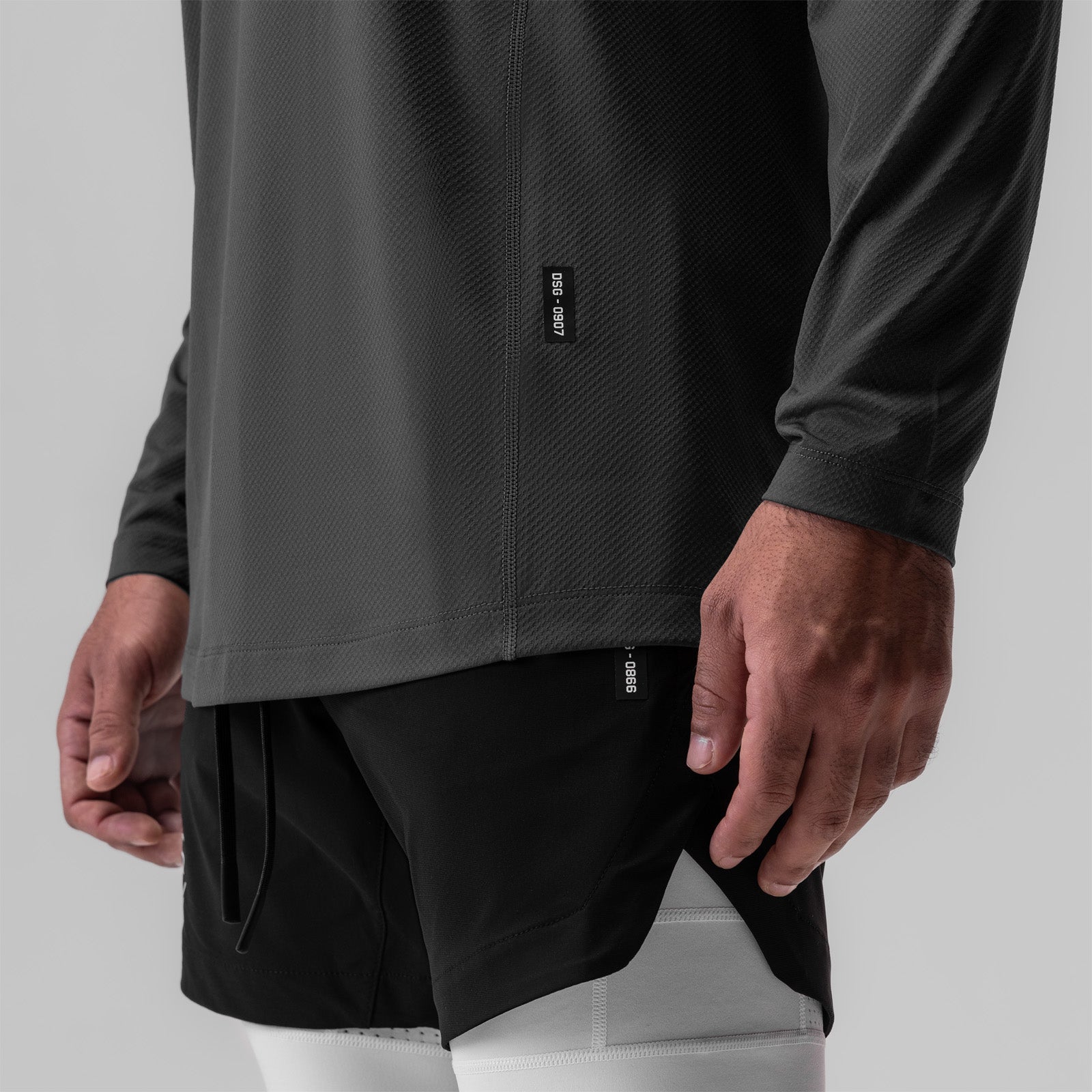 0907. AeroSilver® Training Long Sleeve Space Grey "Space Bracket" | ASRV for sale