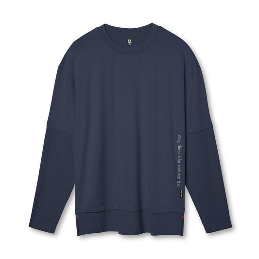 0842. 3D-Lite® 2.0 Layered Long Sleeve Navy "OTWR" | ASRV Online