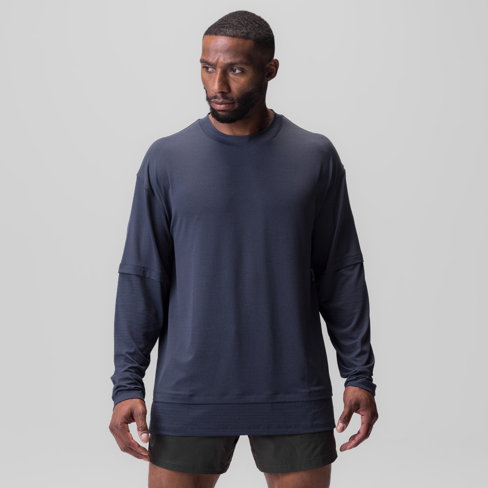 0842. 3D-Lite® 2.0 Layered Long Sleeve Navy "OTWR" | ASRV Online