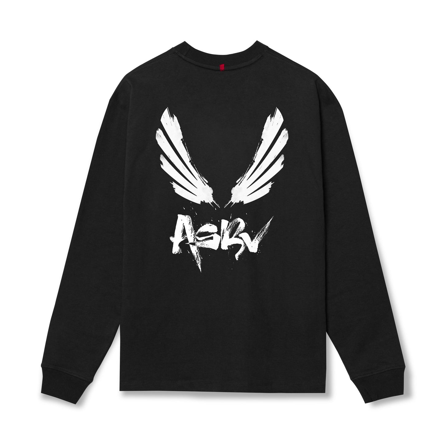 0851. Tech Essential™ Relaxed Long Sleeve Black "Brush Wings/ASRV" | ASRV Discount
