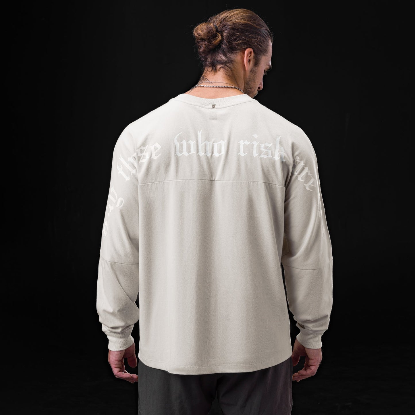 0851. Tech Essential™ Relaxed Long Sleeve Stone/White "OTWR" | ASRV near me