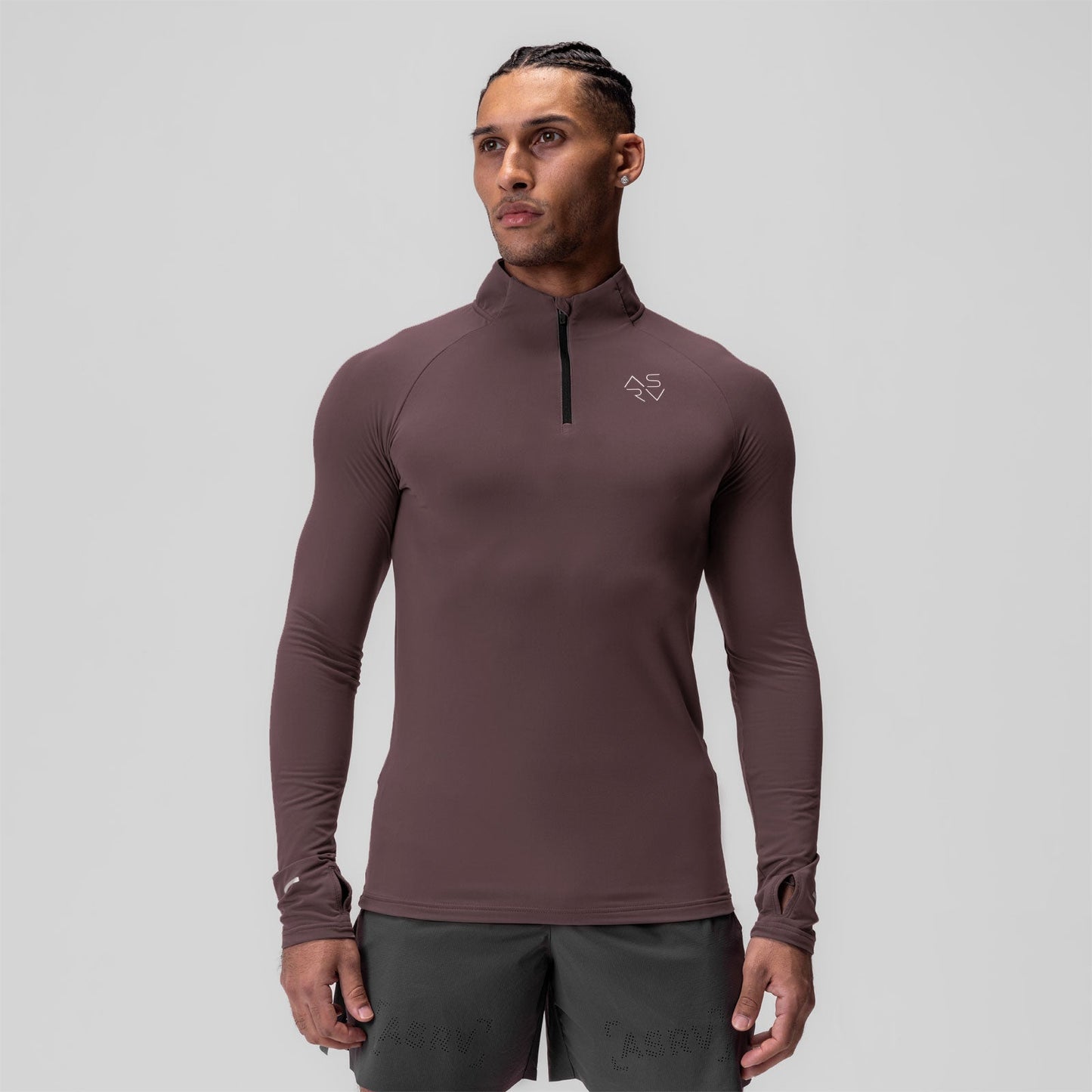 0906. Thermal Training Quarter Zip Nightshade "Cyber" | ASRV US
