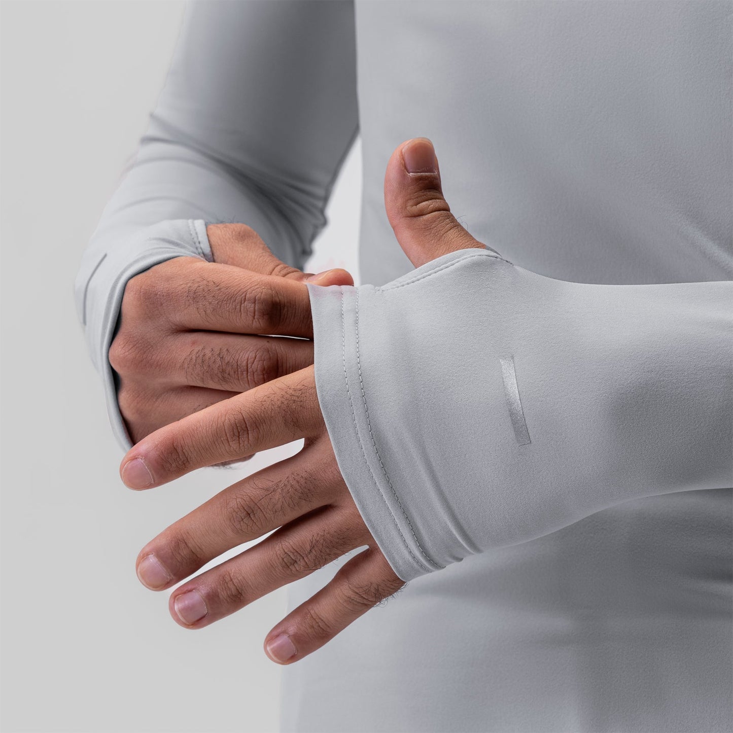 0906. Thermal Training Quarter Zip Slate Grey "Cyber" | ASRV on sale