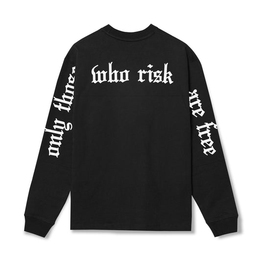 0851. Tech Essential™ Relaxed Long Sleeve Black/White "OTWR" | ASRV for sale