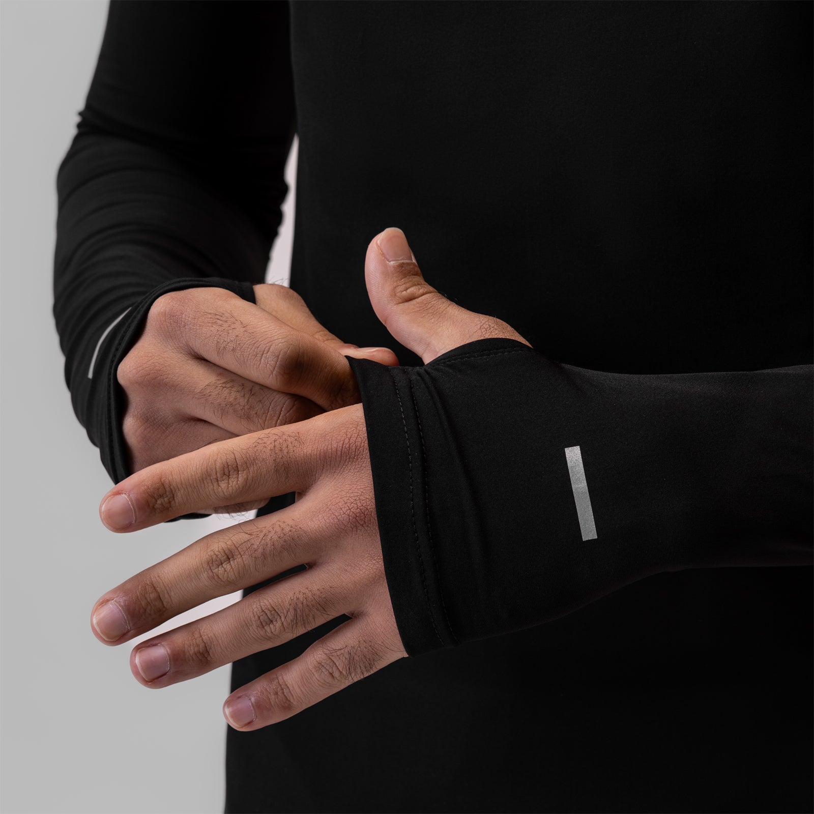 0906. Thermal Training Quarter Zip Black "Cyber" | ASRV discount