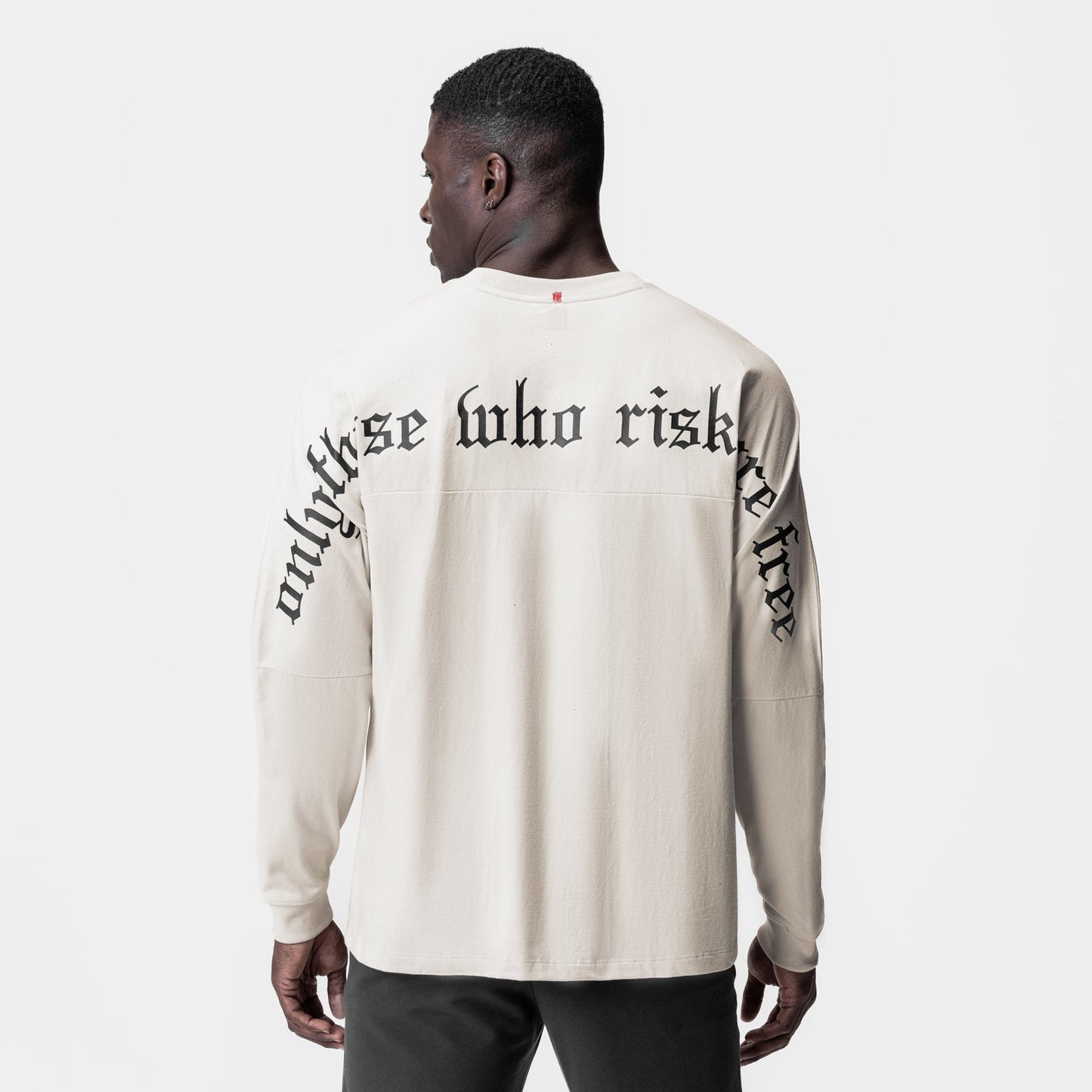 0851. Tech Essential™ Relaxed Long Sleeve Stone/Black "OTWR" | ASRV Online