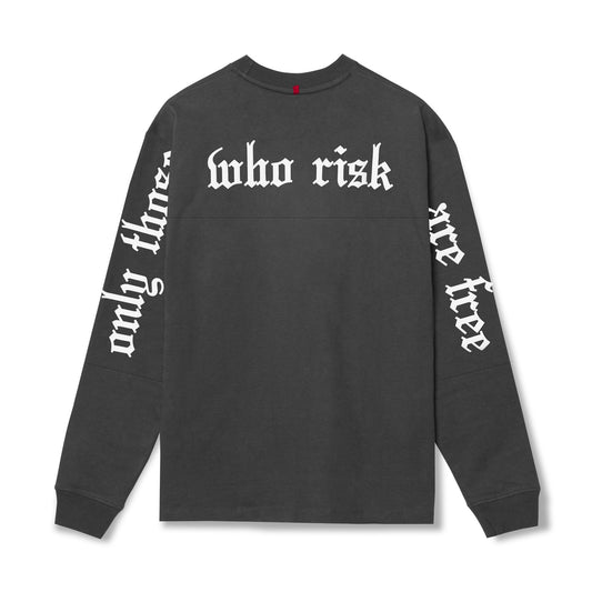 0851. Tech Essential™ Relaxed Long Sleeve Space Grey/White "OTWR" | ASRV sale