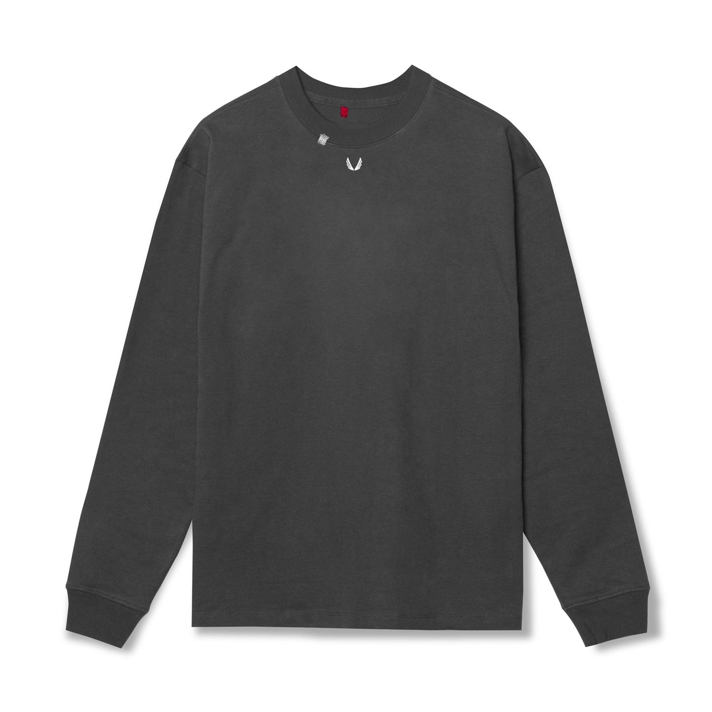 0851. Tech Essential™ Relaxed Long Sleeve Space Grey/White "OTWR" | ASRV sale