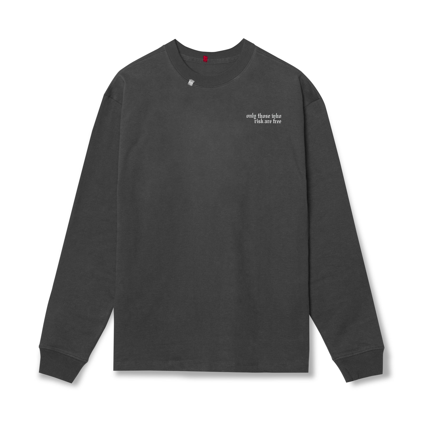 0851. Tech Essential™ Relaxed Long Sleeve Space Grey "Brush Wings/AS | ASRV Online