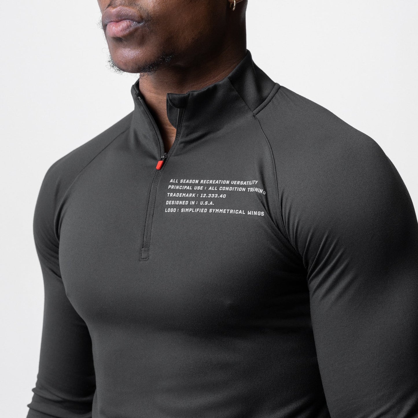 0725. Core Fitted Quarter Zip Black | ASRV near me