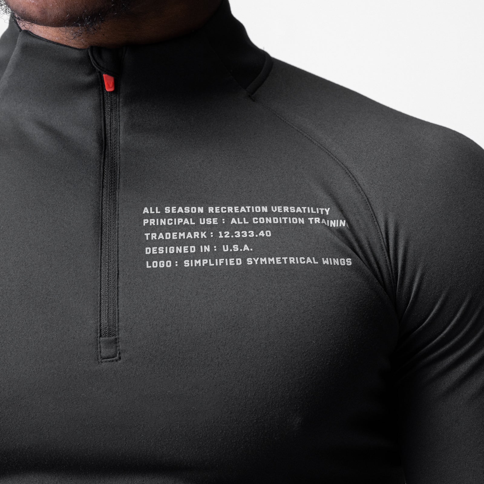 0725. Core Fitted Quarter Zip Black | ASRV near me