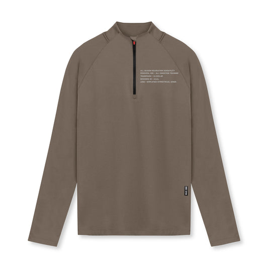 0725. Core Fitted Quarter Zip Deep Taupe | ASRV sale