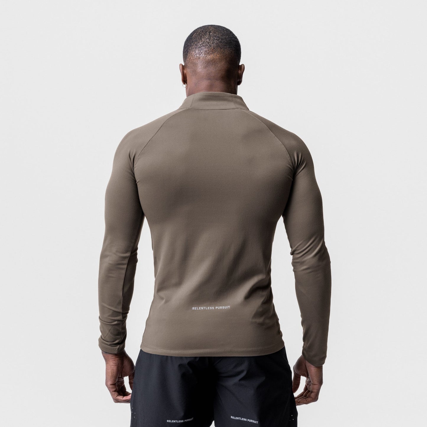 0725. Core Fitted Quarter Zip Deep Taupe | ASRV sale
