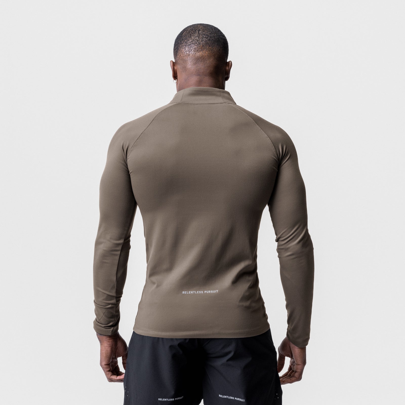 0725. Core Fitted Quarter Zip Deep Taupe | ASRV sale
