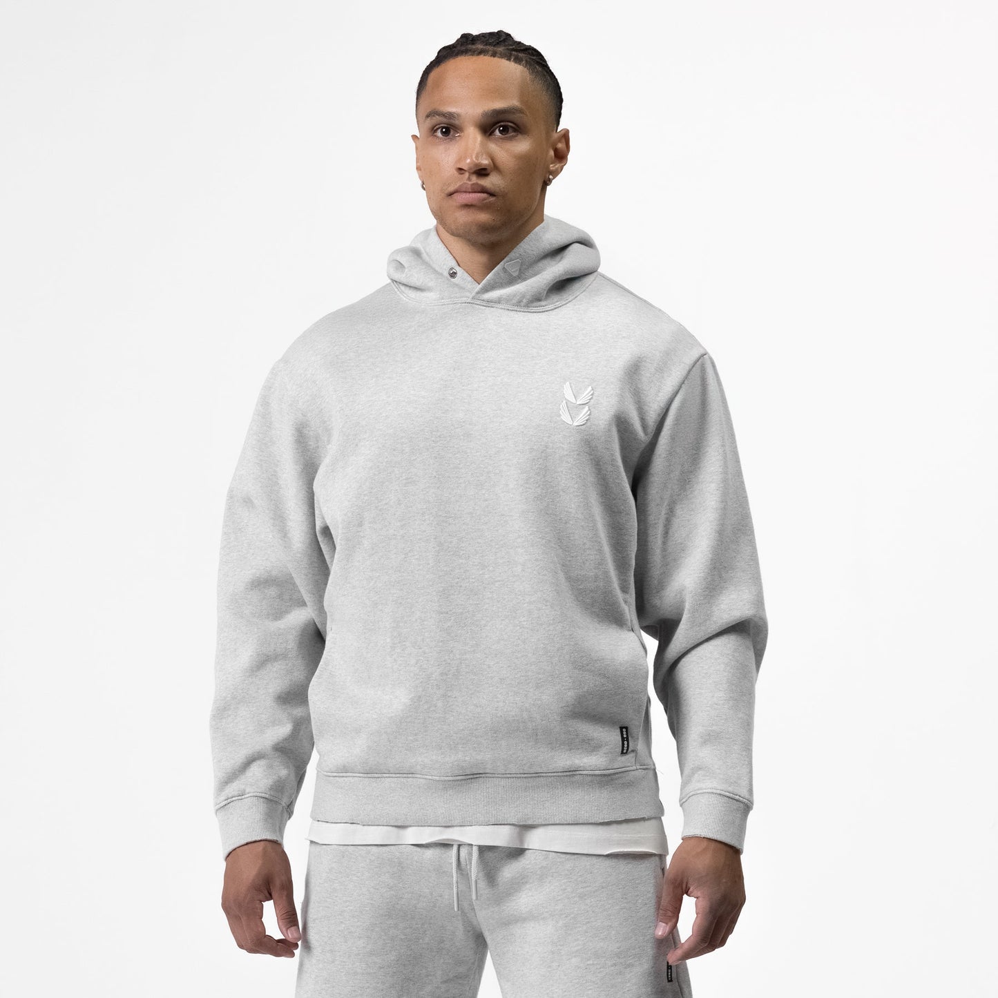 0920. Tech Essential™ Distressed Hoodie Heather Grey | ASRV for sale