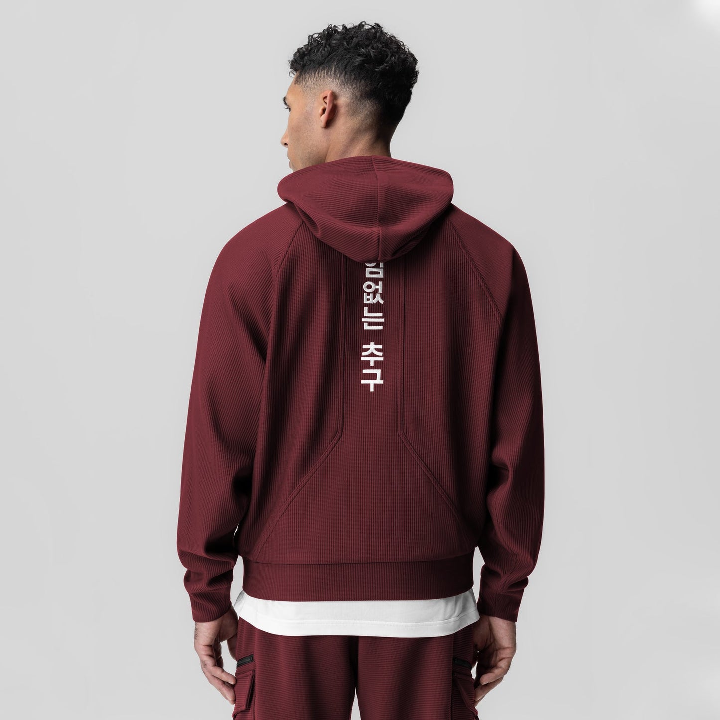 1019. Deltapeak® Oversized Hoodie Crimson | ASRV discount