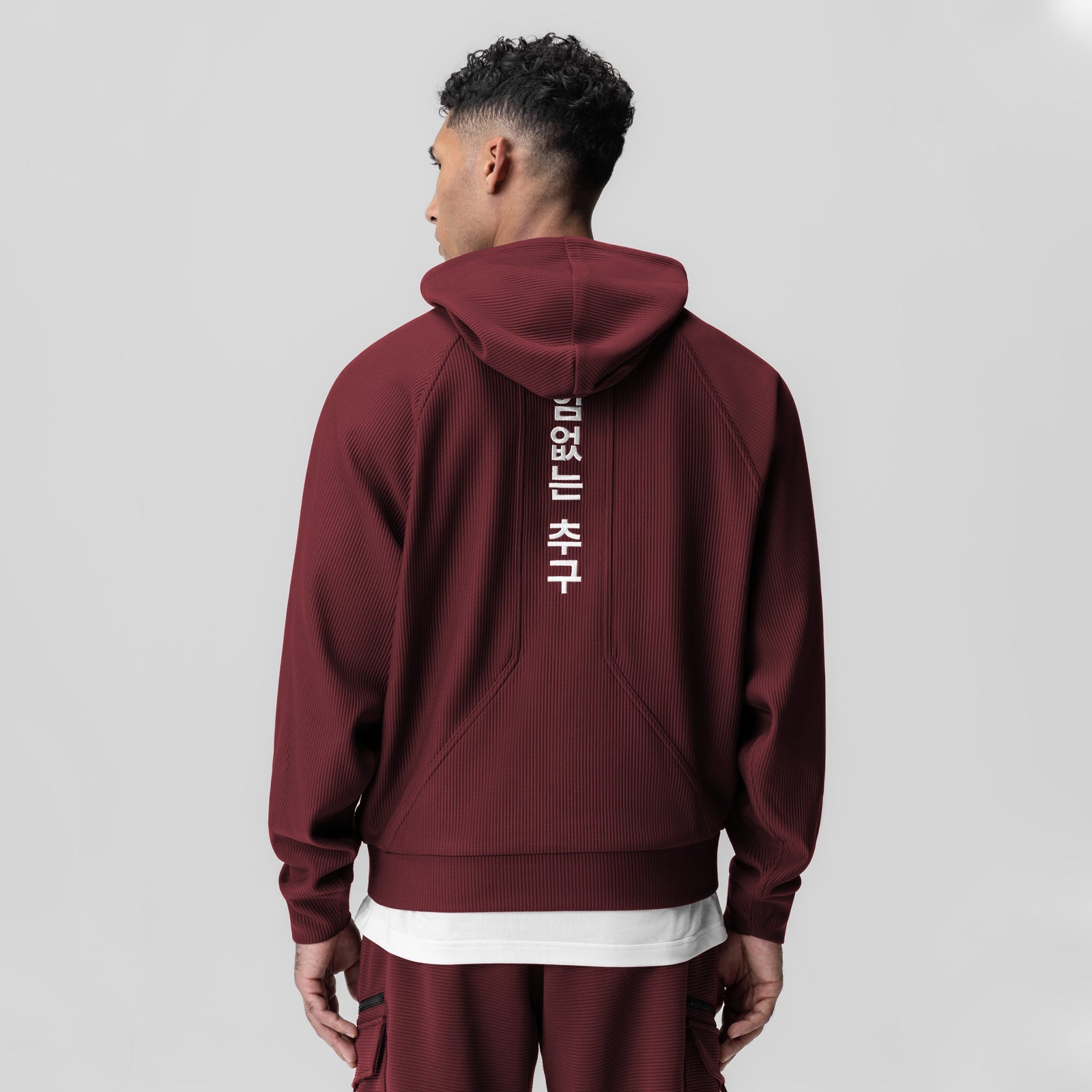 1019. Deltapeak® Oversized Hoodie Crimson | ASRV discount