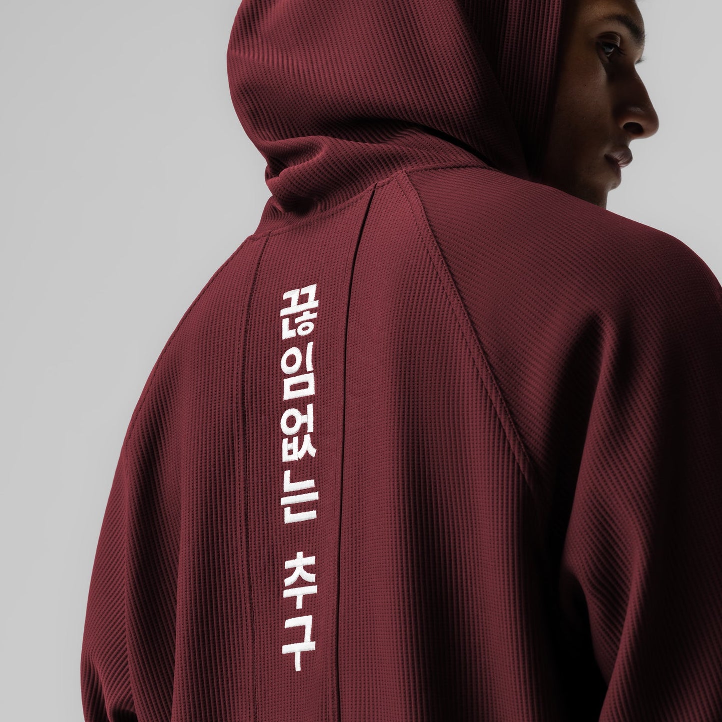 1019. Deltapeak® Oversized Hoodie Crimson | ASRV discount