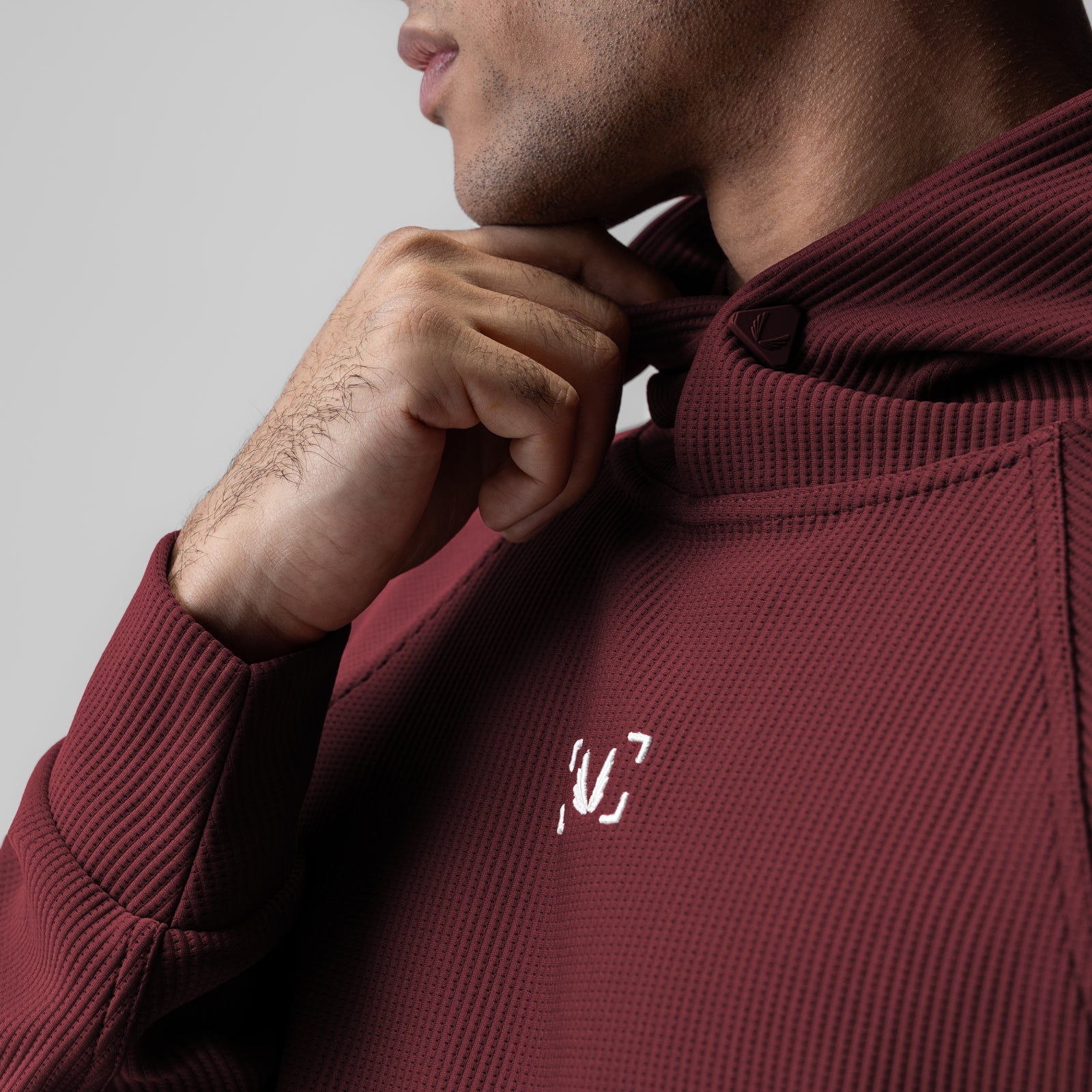 1019. Deltapeak® Oversized Hoodie Crimson | ASRV discount