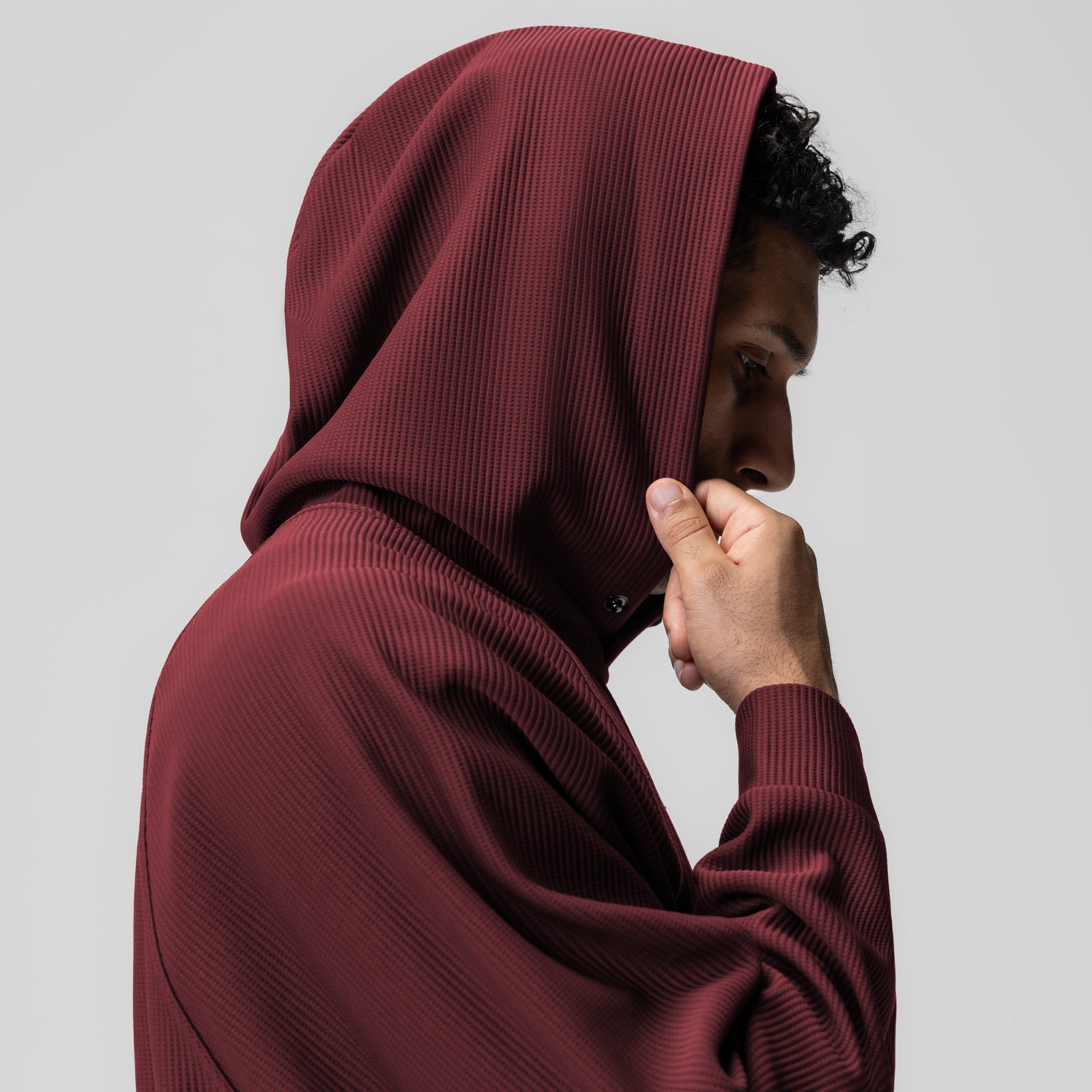 1019. Deltapeak® Oversized Hoodie Crimson | ASRV discount