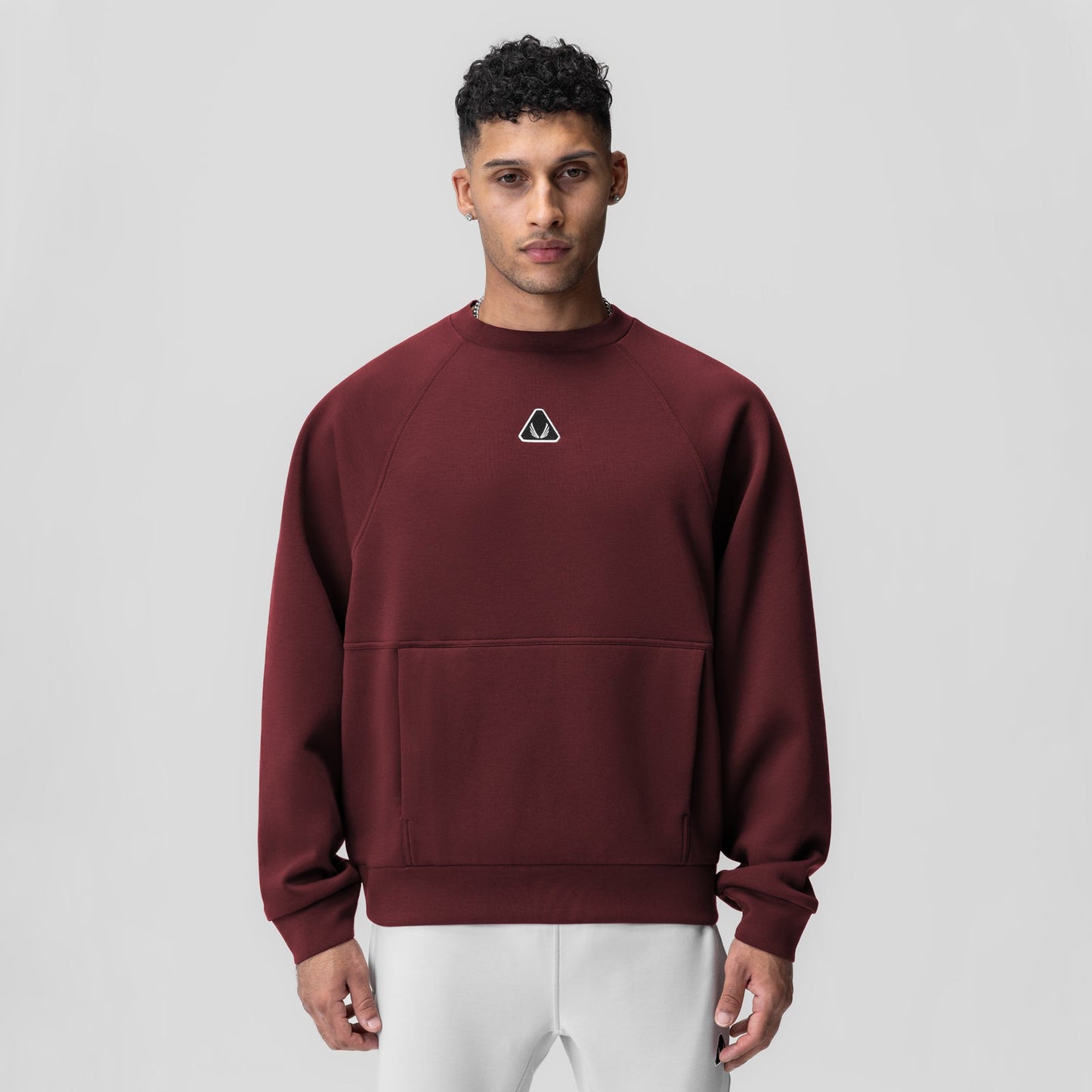 1020. Dri-Core™ Oversized Crewneck Crimson | ASRV Online