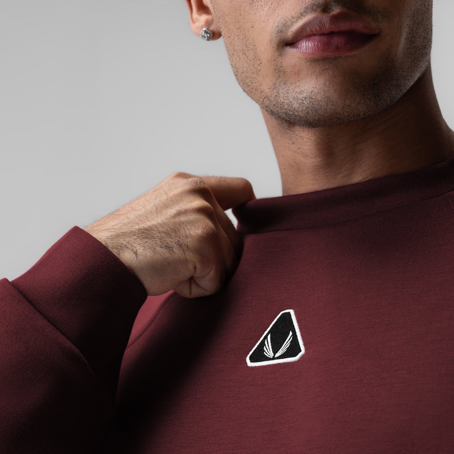 1020. Dri-Core™ Oversized Crewneck Crimson | ASRV Online