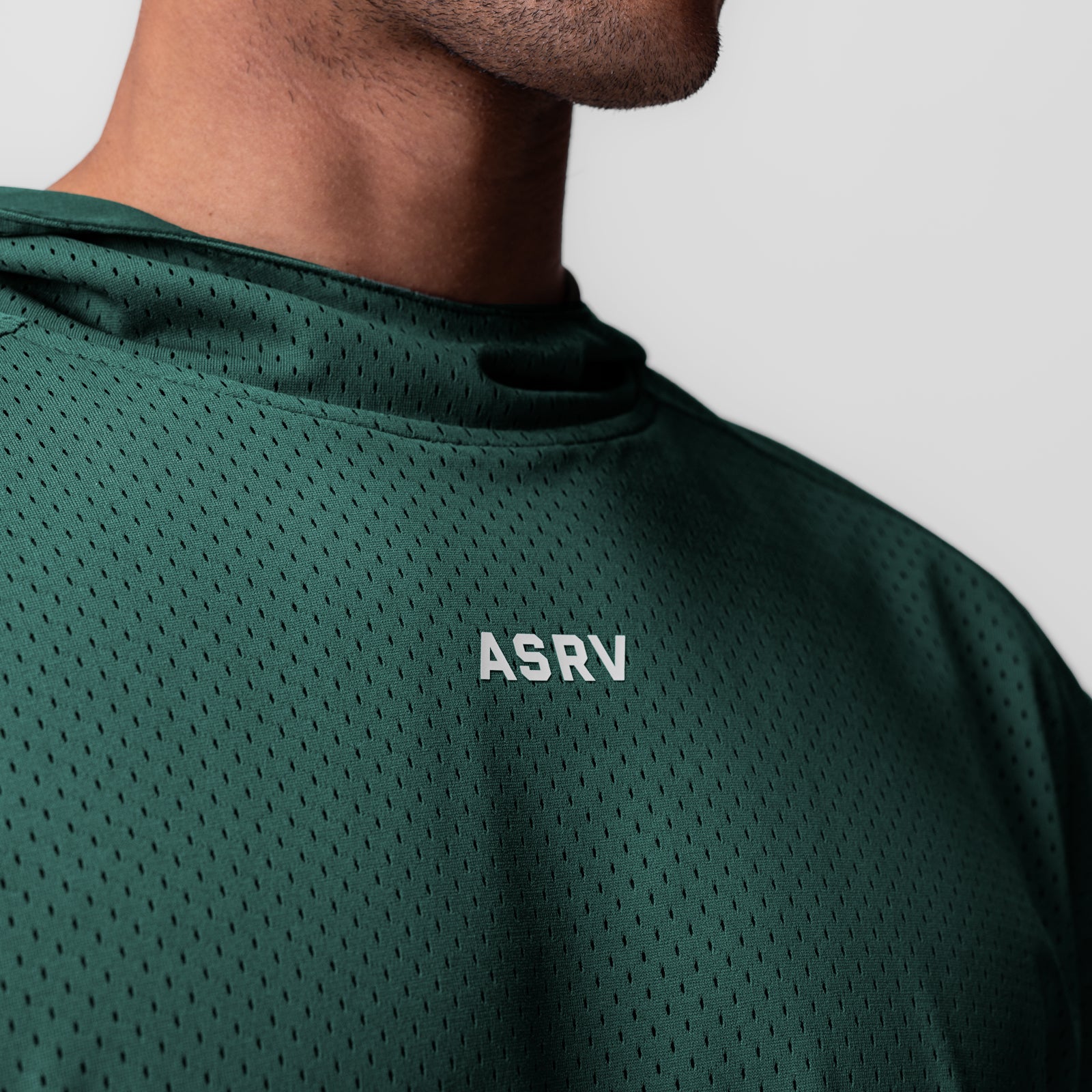0983. Reversible 2-in-1 Cutoff Hoodie Forest Green | ASRV Online