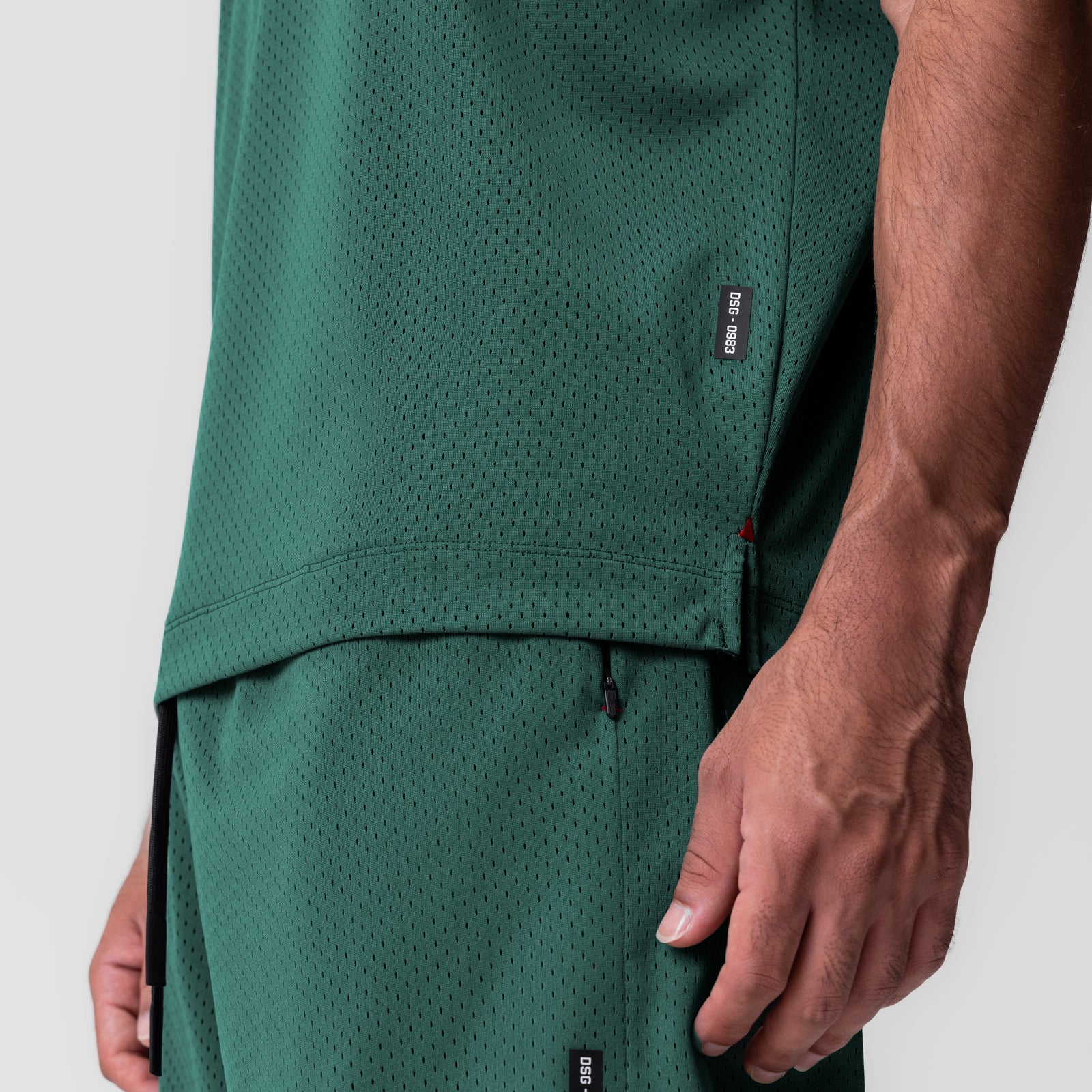 0983. Reversible 2-in-1 Cutoff Hoodie Forest Green | ASRV Online