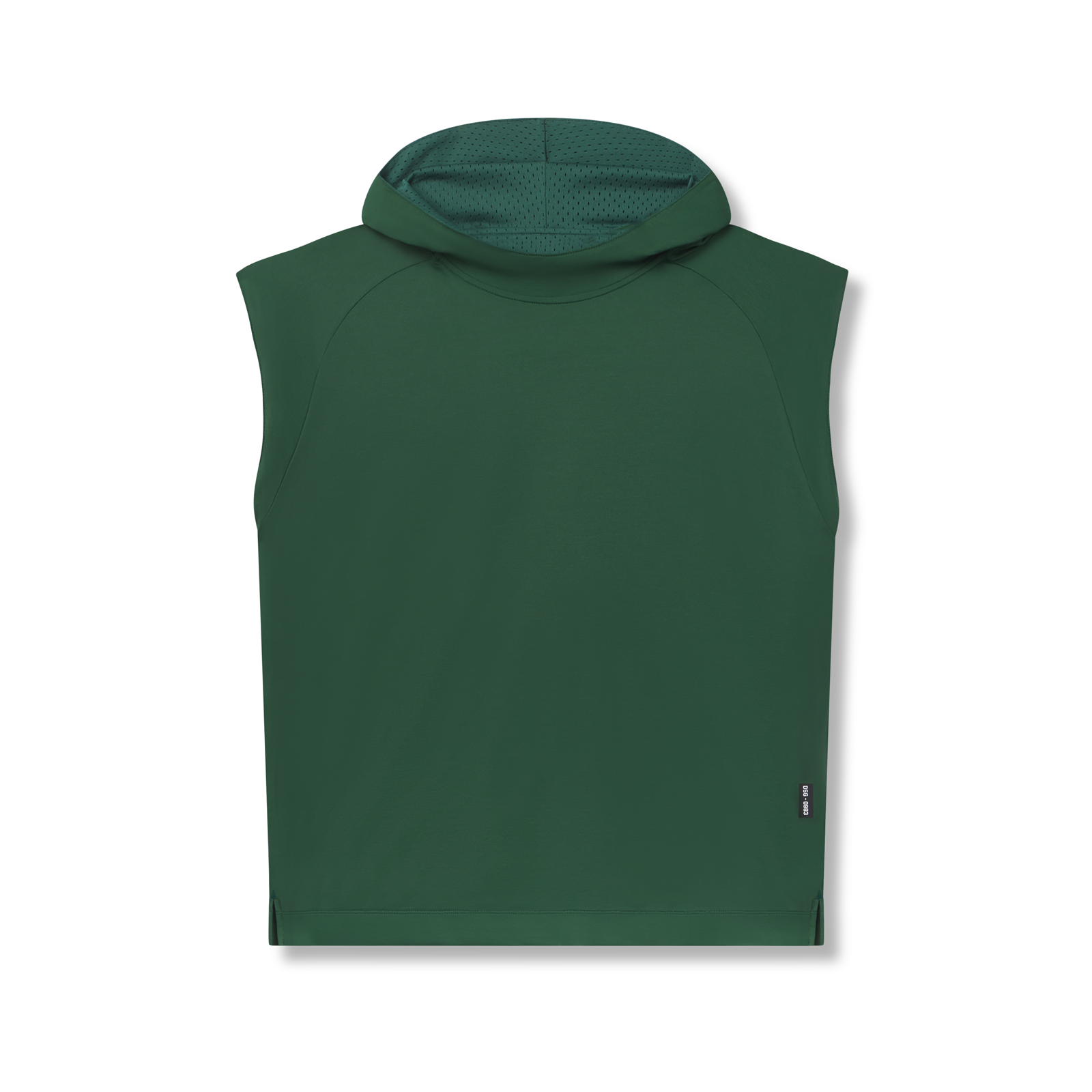 0983. Reversible 2-in-1 Cutoff Hoodie Forest Green | ASRV Online