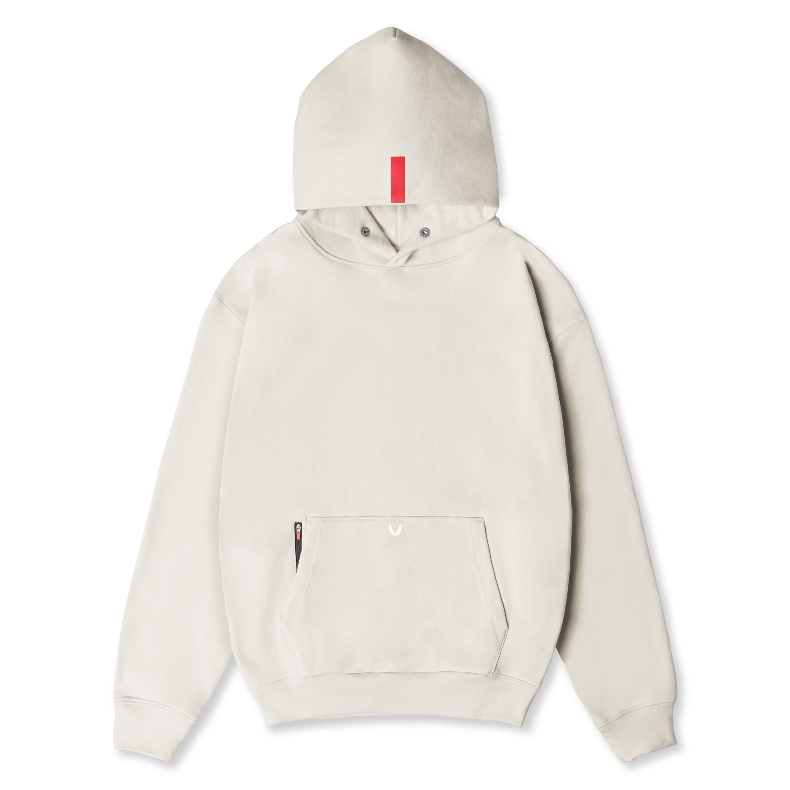 0874. Tech-Terry™ Zip Pocket Hoodie Stone/White "OTWR" | ASRV Discount