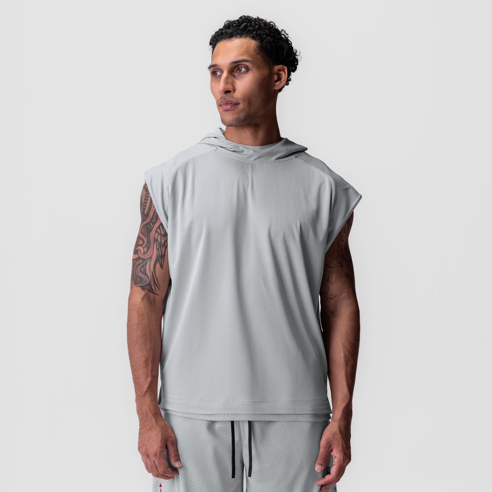 0983. Reversible 2-in-1 Cutoff Hoodie Slate Grey | ASRV near me