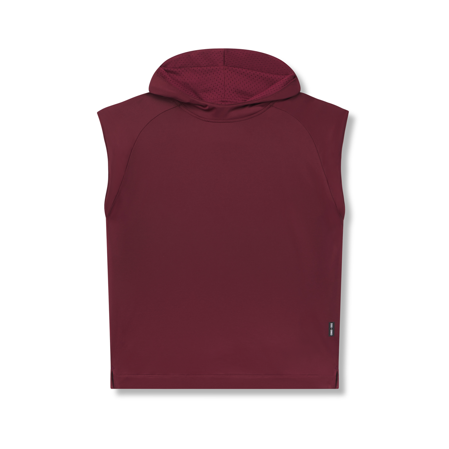 0983. Reversible 2-in-1 Cutoff Hoodie Crimson | ASRV US